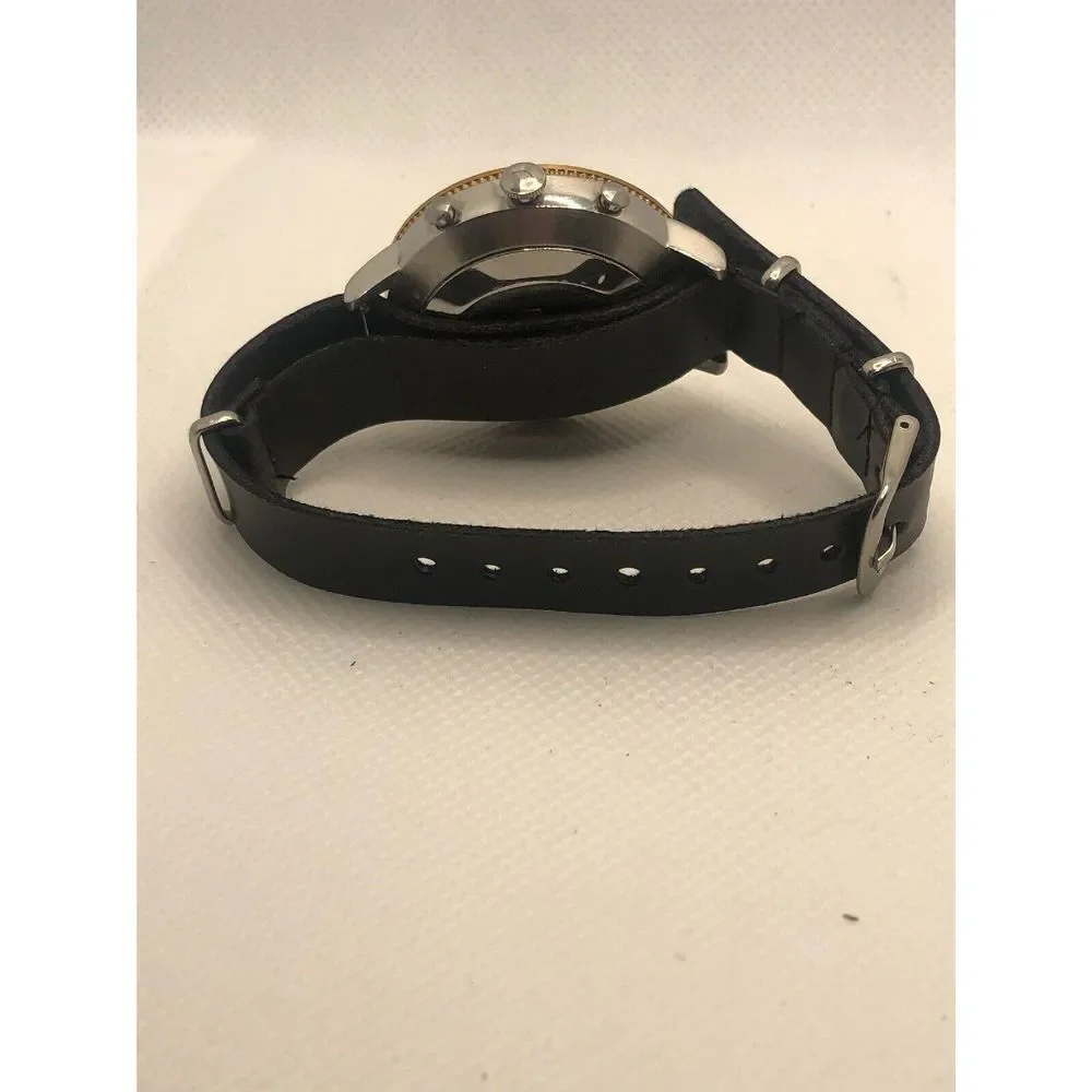 Fossil Q FTW5011 Women's Black Leather Analog White Dial Hybrid Smartwatch HK156